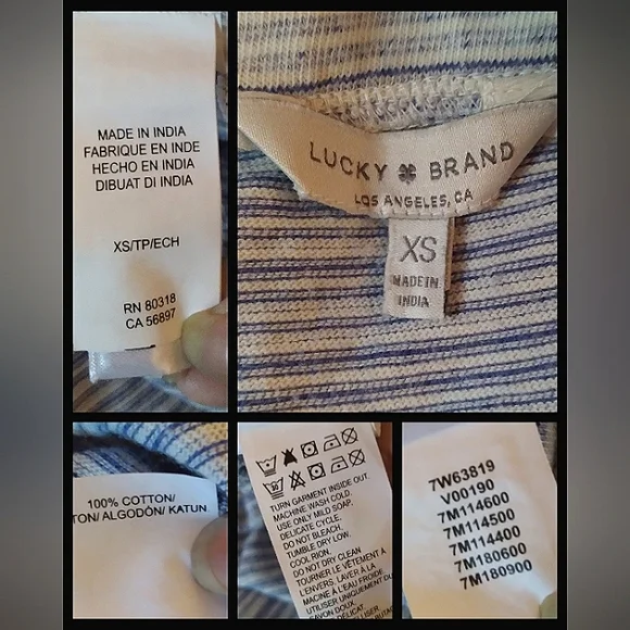 Lucky Brand Sleeveless Striped Tassel Tie Peplum top, size XS - Picture 7 of 9